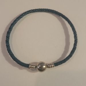Chamilia blue leather bracelet
